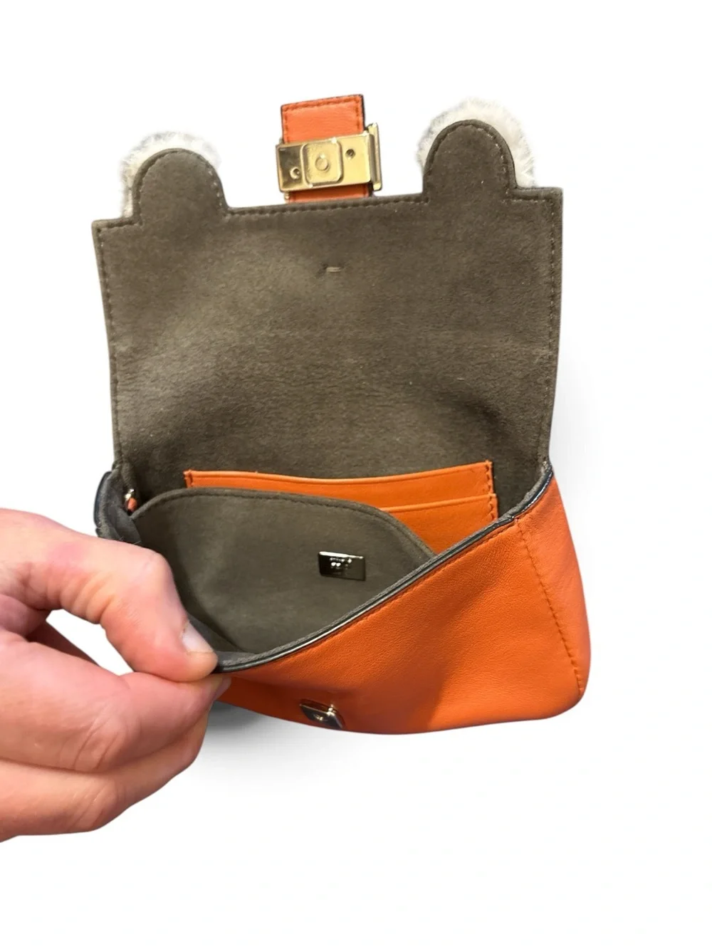 Fendi Micro Monster Baguette Clutch